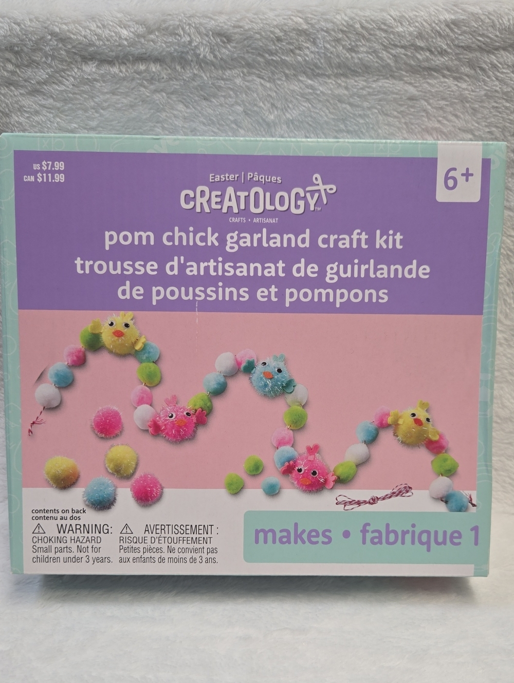 🌞Creatology Pom Chick Garland Craft Kit - Pastel Pom Poms Ages 6+